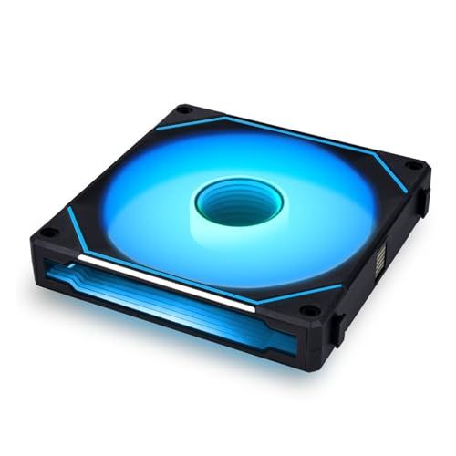 Lian Li ケースファン UNI FAN SL INFINITY 140 ブラック Single Pack デイジーチェーン接続 リバーシブルケーブルモジュール インフィニティーミラー搭載 日本正規代理店品/ 7ddbfc07