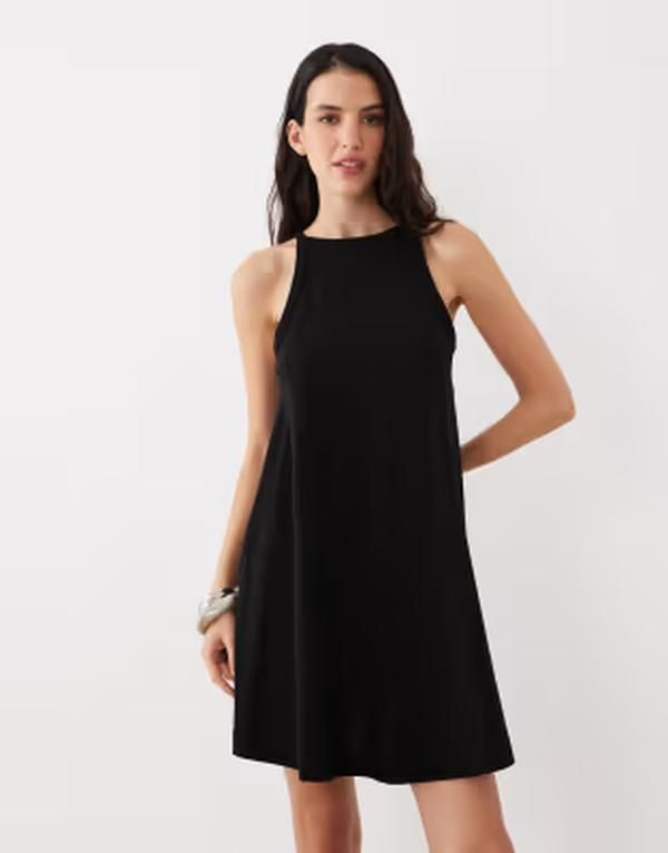 エイソス レディース トップス ワンピース ミニ ASOS DESIGN mini trapeze dress Black ブラック 7,755円