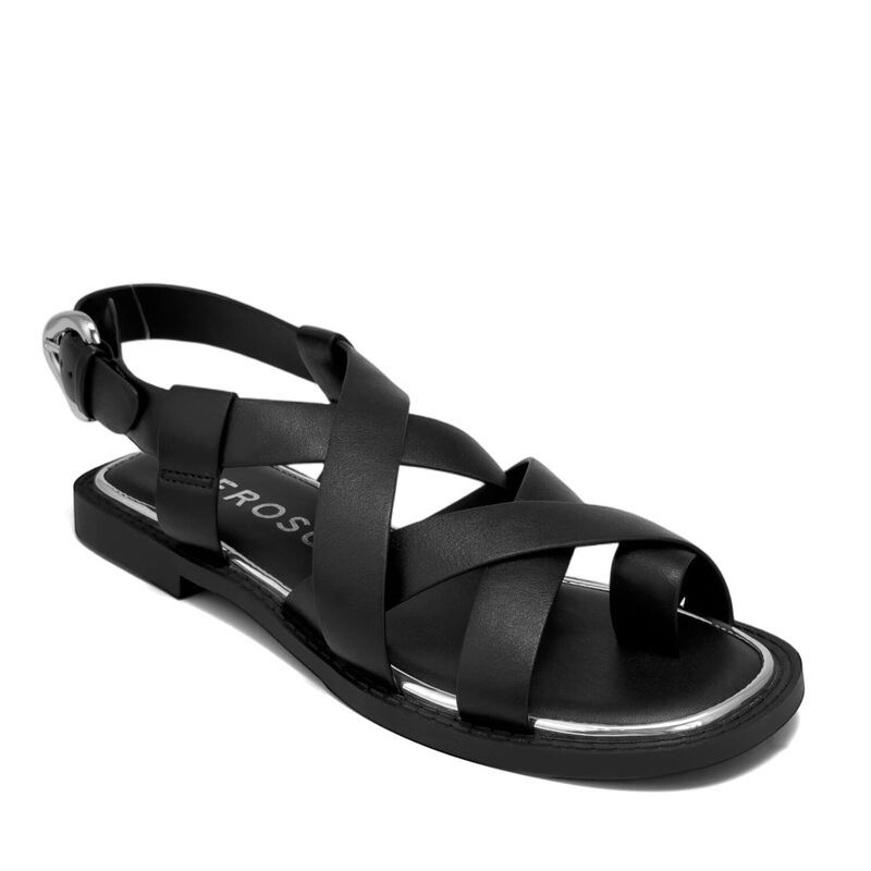 エアロソールズ レディース シューズ サンダル Aerosoles Cargo Womenslingback Flat Sandals Black ブラック