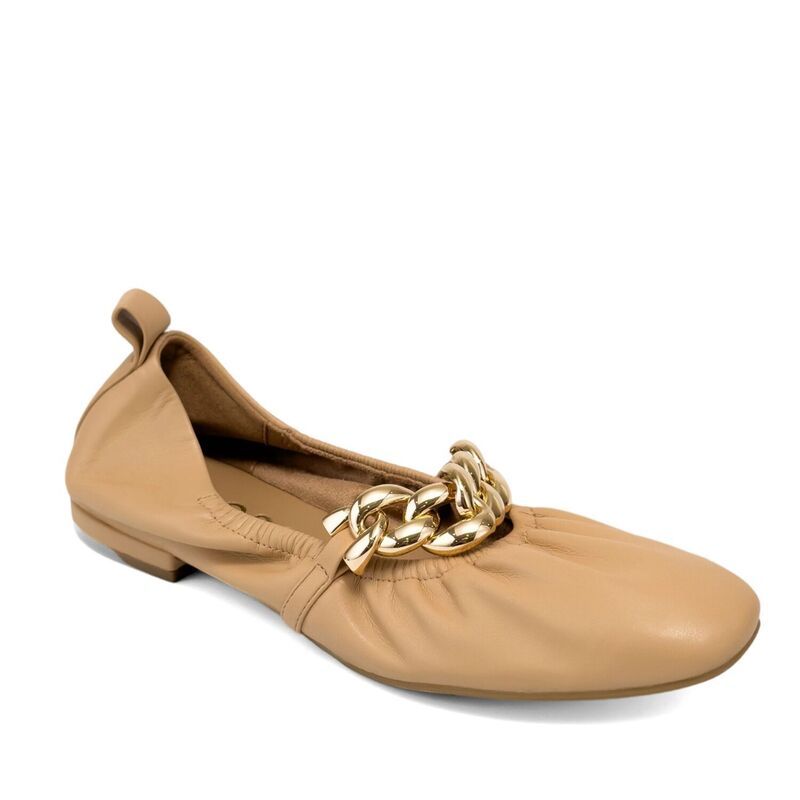 エアロソールズ レディース シューズ サンダル Aerosoles Amina WomenslipOn Pointed Toe Dress Flats Beige Bisque ベージュ