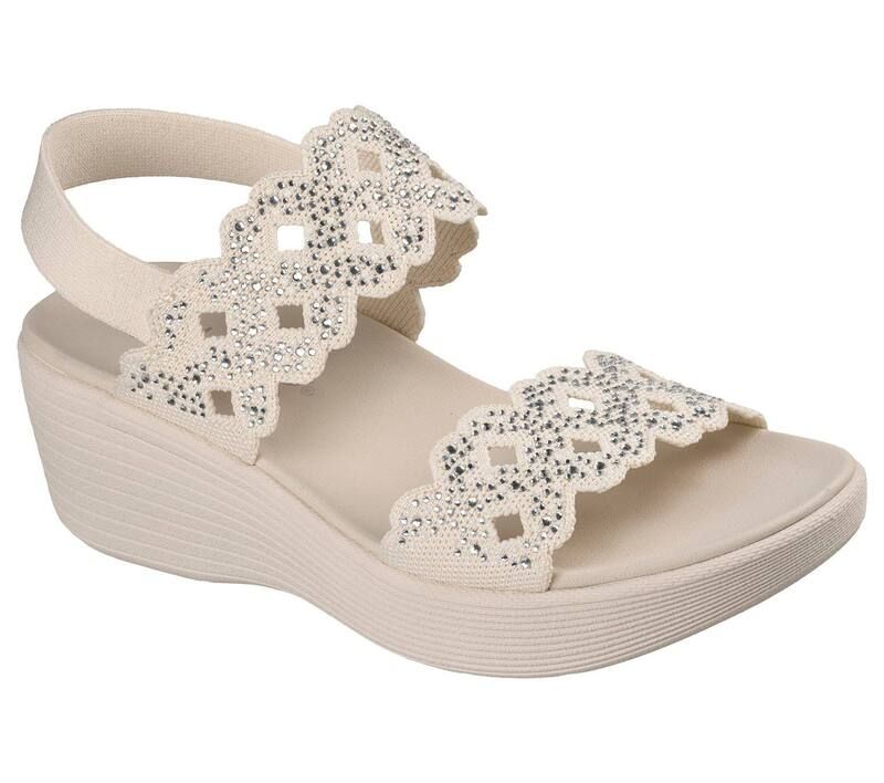 スケッチャーズ レディース シューズ サンダル Skechers Parallelite Sassy Dayz WomenslipOn Wedge Sandals Off White オフホワイト
