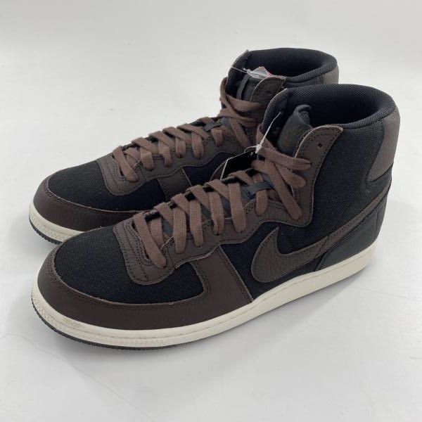 【中古】NIKE Terminator High Velvet Brown スニーカー 28.5cm FD0651-001 ブラック ブラウン ナイキ[10]