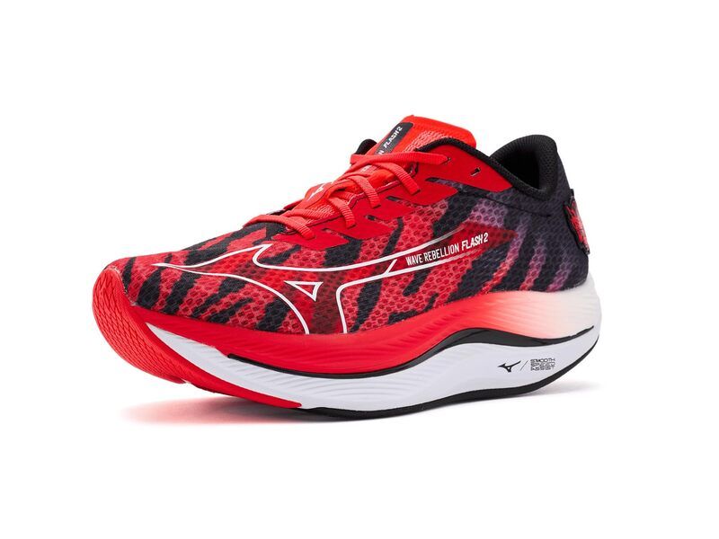 ミズノ メンズ シューズ スニーカー Mizuno Wave Rebellion Flash 2 Ignition RedWh レッド