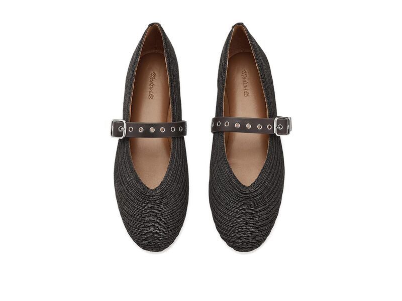 メイドウェル レディース シューズ サンダル Madewell Hera Mary Jane Raffia Dark Carob