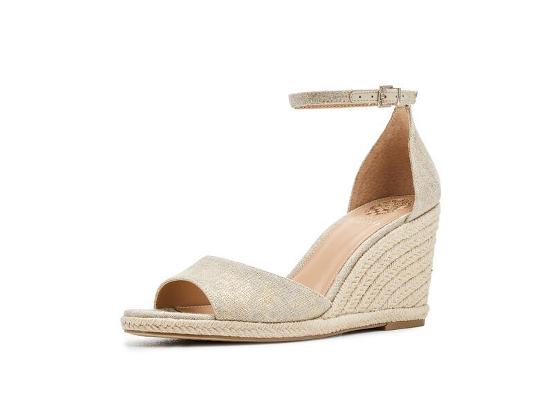 ヴィンスカムート レディース シューズ ヒール Vince Camuto Felyn Espadrille Wedge NaturalGold ゴールド