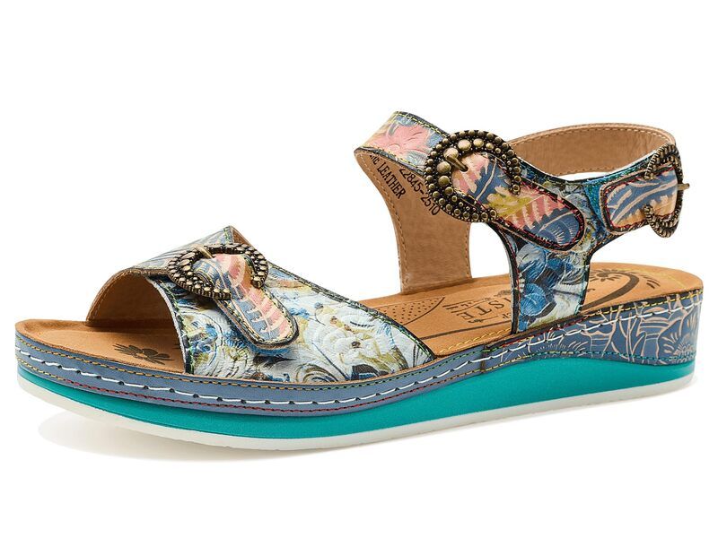 スプリングステップ レディース シューズ ヒール LArtiste by Spring Step Offtrak Blue Multi ブルー