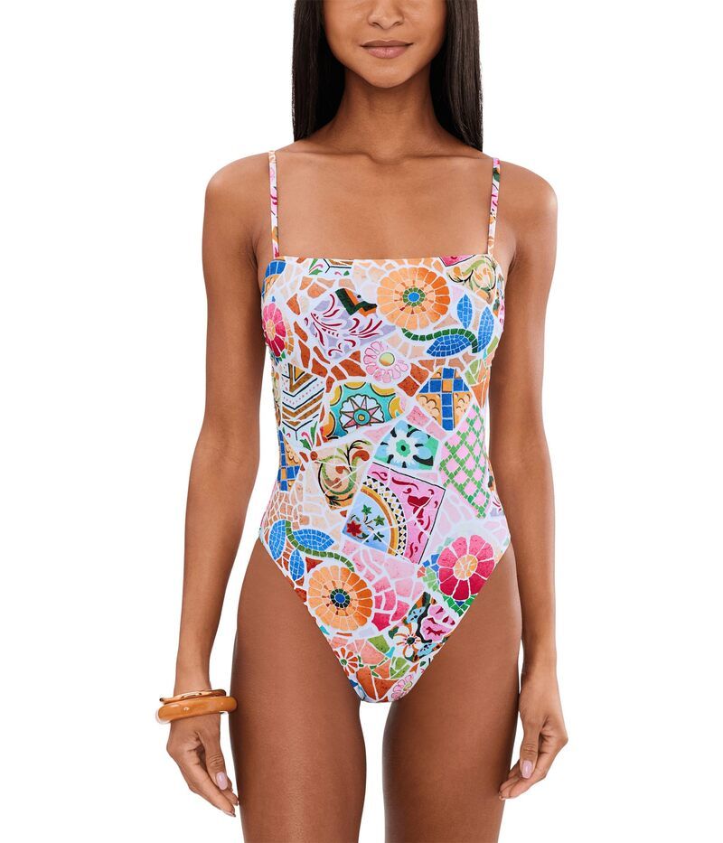 シーフォリー レディース 水着 上下セット Seafolly BeachBoheme Square Neck OnePiece Parfait Pink ピンク