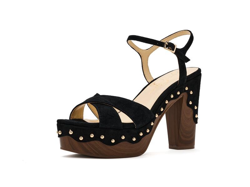 ジェシカシンプソン レディース シューズ ヒール プラットフォーム サンダル Jessica Simpson Samintia Block Heel Platform Sandals Black ブラック
