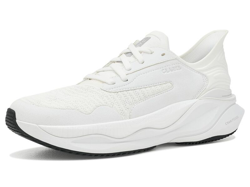 クラークス メンズ シューズ スニーカー Clarks Pace Whitextile ホワイト