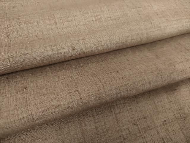 平和屋着物●結城紬　色無地　鳩羽鼠色　正絹　逸品　DABE5659ps