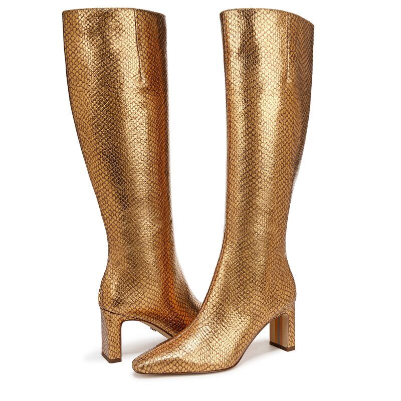 サムエデルマン レディース シューズ ブーツ・レインブーツ Sam Edelman Sylvia 2 Medallion Gold ゴールド