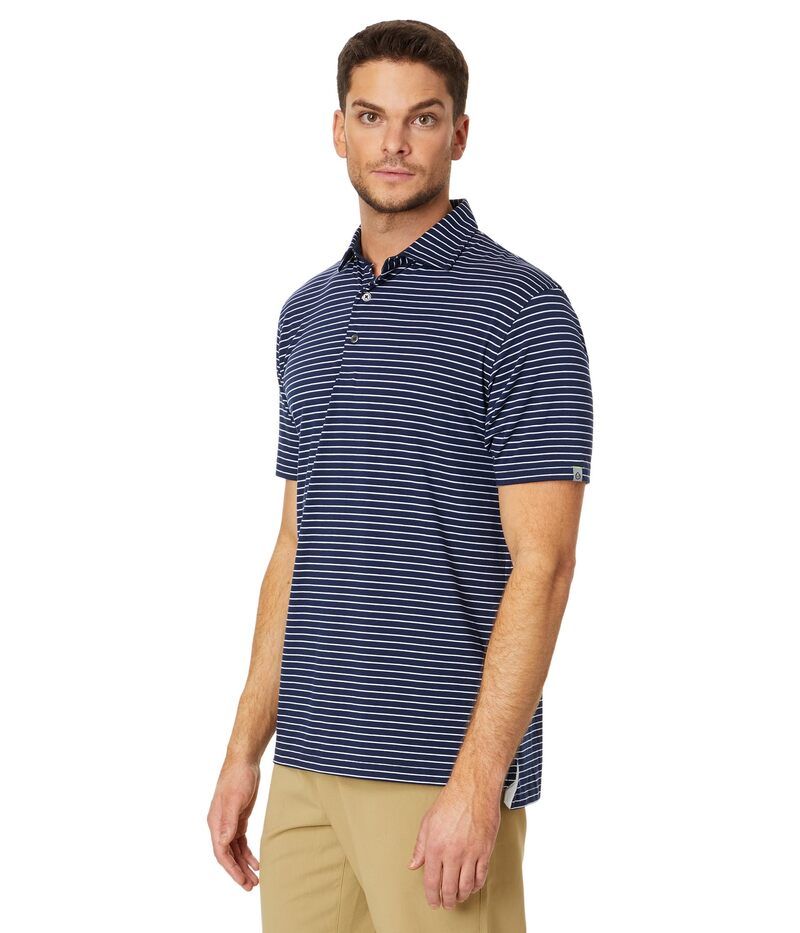 タスクパフォーマンス メンズ トップス シャツ tasc Performance Cloud Polo Brookline Stripe Classic NavyWh ネイビー