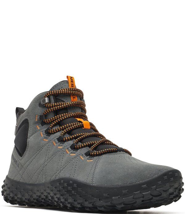 メレル メンズ シューズ スニーカー スエード Merrell Mens Wrapt Mid Waterproof Suede High Top Sneakers Granite