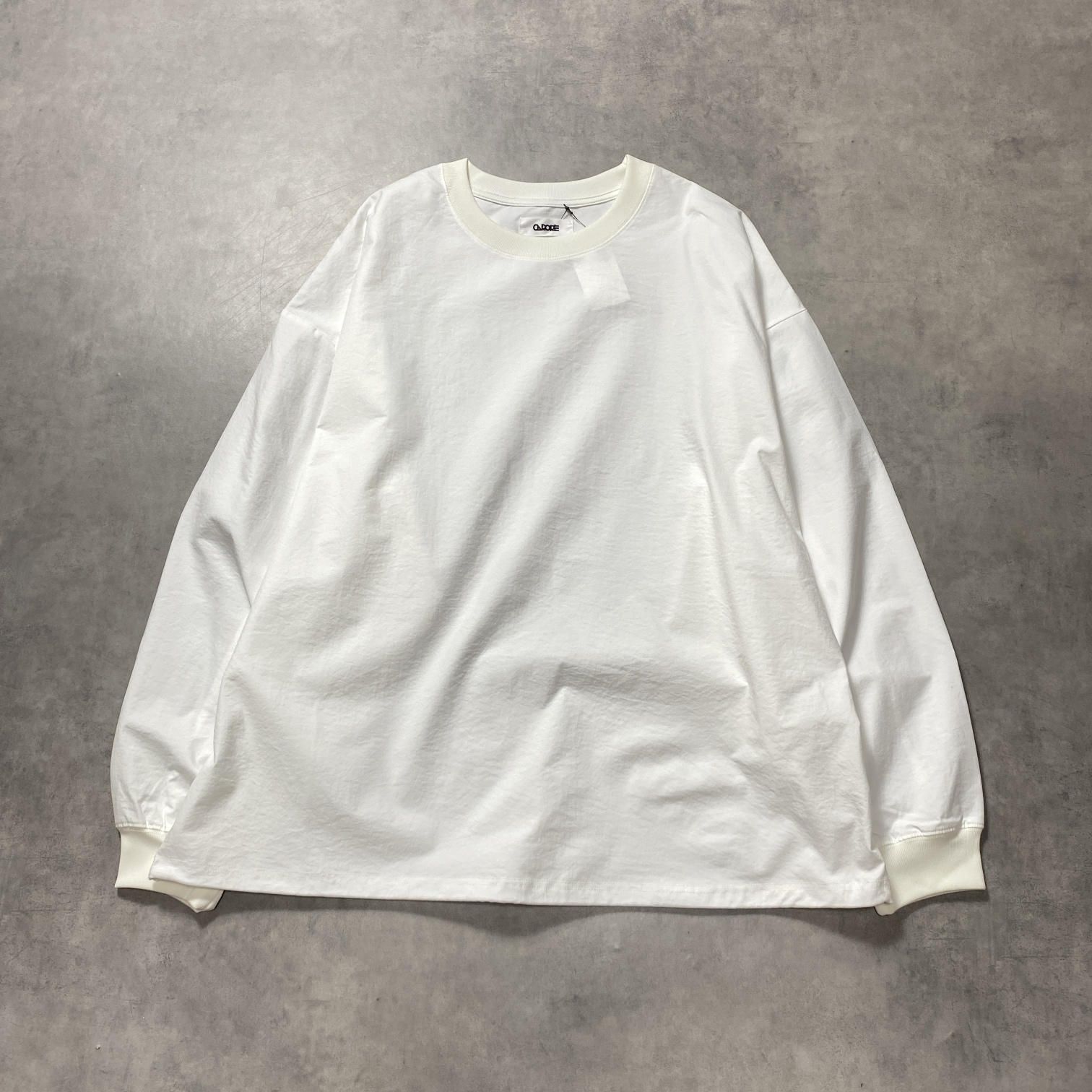 GQ5550◇CARORIE : CLEAN TECH L/ S Tee◇L◇ホワイト カロリイ クリーンテック 長袖 ロンT