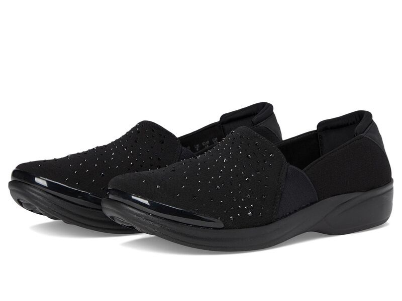 ライフストライド レディース シューズ スリッポン・ローファー LifeStride Poppyseed Black Rhinestone ブラック