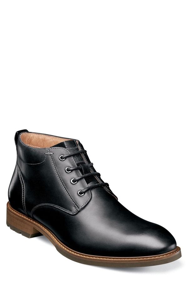 フローシャイム メンズ シューズ ブーツ・レインブーツ Florsheim Lodge Plain Toe Boot Black ブラック