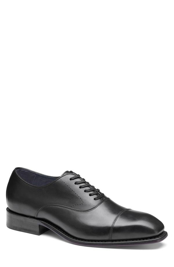 ジョンストンアンドマーフィー メンズ シューズ ダービー キャップ Johnston Murphy Ashton Cap Toe Derby Black Full Grain ブラック