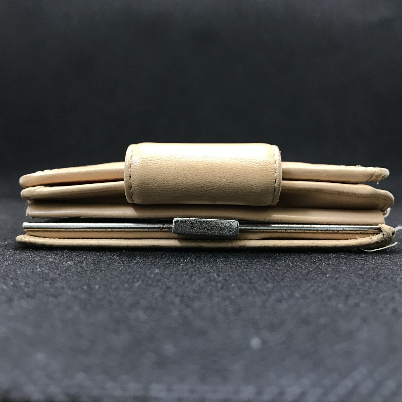 希少 CHANEL シャネル 二つ折り財布 カンボンライン マトラッセ デカ