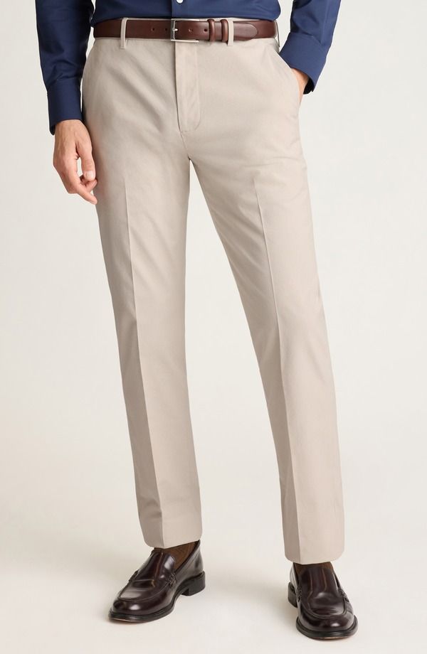 ボノボス メンズ ボトムス カジュアルパンツ スリムフィット Bonobos Warrior Slim Fit Dress Pants Friday Khaki Fine Stripe カーキ