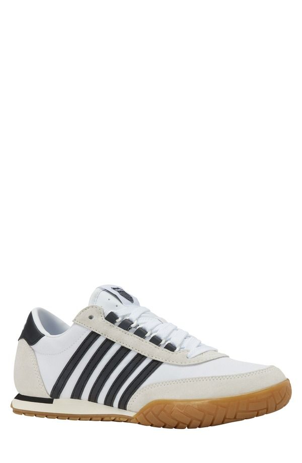 ケースイス メンズ シューズ スニーカー ヴィンテージ KSwiss Vintage Trainer Low Top Sneaker White Black Gum ホワイト