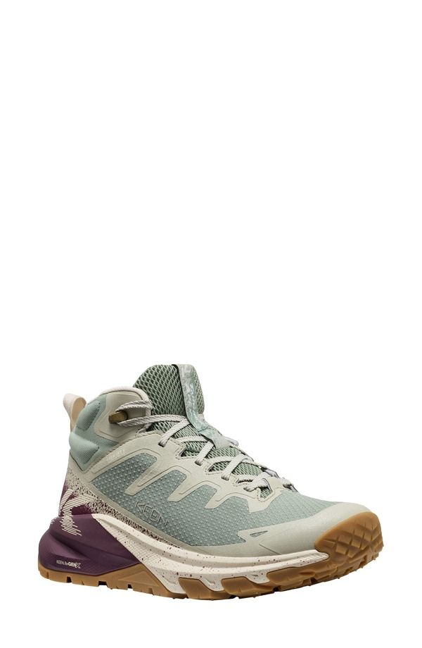 キーン レディース シューズ ブーツ・レインブーツ KEEN Targhee Apex Mid Waterproof Hiking Boot Lily Pad Fig