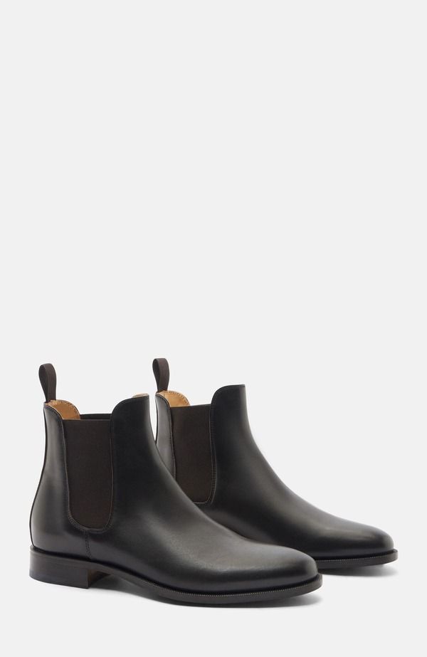 スカロッソ メンズ シューズ ブーツ・レインブーツ チェルシーブーツ チェルシー SCAROSSO Giancarlo Chelsea Boots Dark Brown Calf ブラウン