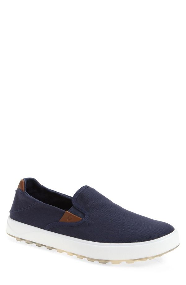 オルカイ メンズ シューズ スニーカー OluKai Wai alae Slip On Golf Shoe Trench Blue Trench Blue ブルー