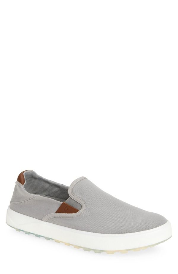 オルカイ メンズ シューズ スニーカー OluKai Wai alae Slip On Golf Shoe Ash Ash アッシュ