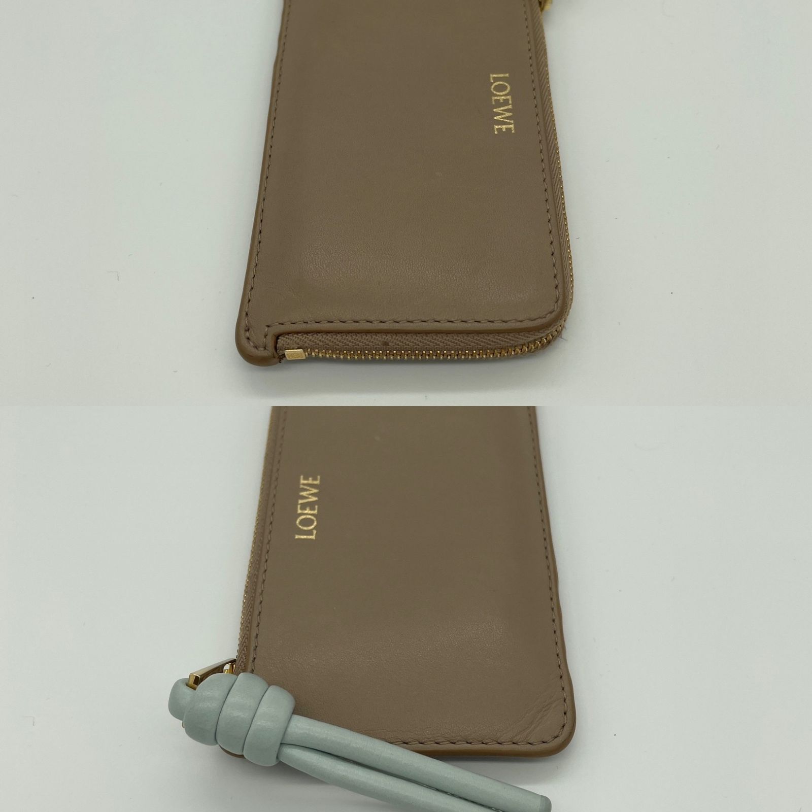 2605-80｜ロエベ フラグメントケース レザー ベージュ
