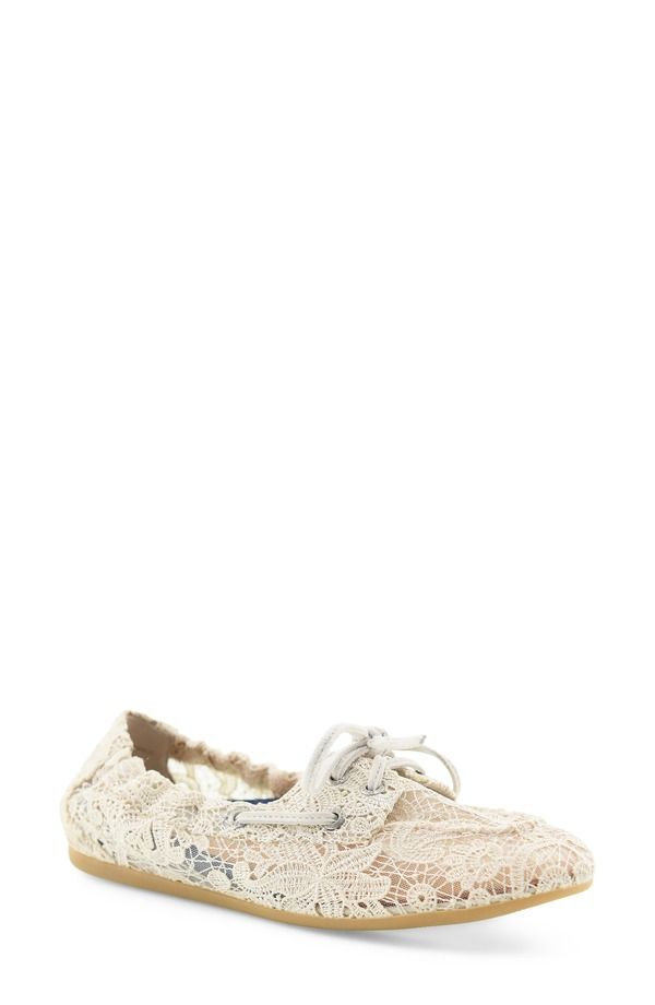スペリー レディース シューズ スリッポン・ローファー Sperry Slim Sail Boat Shoe Cream クリーム