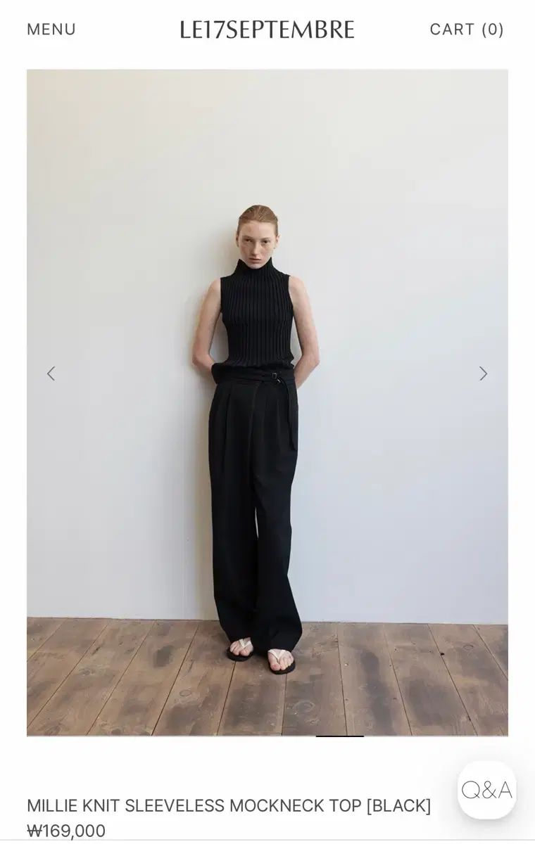 Le17septembre SLEEVELESS MOCNECK TOP