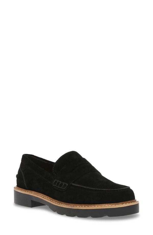 アンクライン レディース シューズ スリッポン・ローファー Anne Klein Emmylou Penny Loafer Black ブラック
