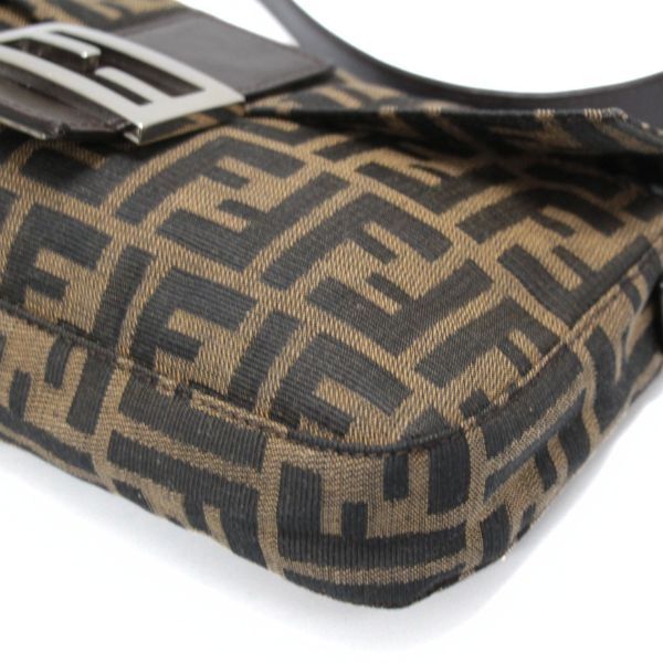 フェンディ FENDI マンマバケット ショルダーバッグ ズッカ ブラウン