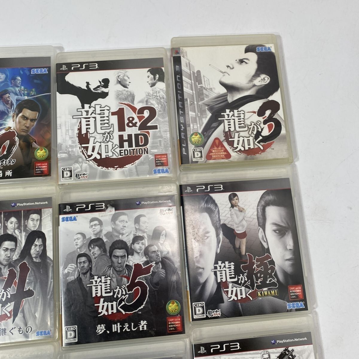 送料無料】PS3 ソフト 龍が如く 0 1&2 3 4 5 極 the Best 維新 OF THE