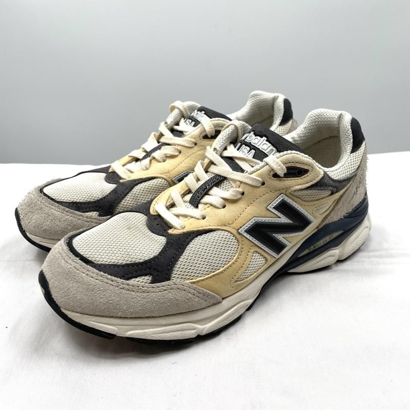 【中古】New Balance M990AD3 Moonbeam サイズ26cm ベージュ グレー スニーカー ニューバランス[17]
