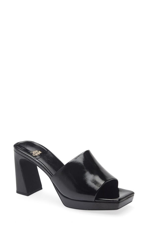 ジェフリー キャンベル レディース シューズ サンダル Jeffrey Campbell Dress Code Sandal Black Crinkle Patent ブラック