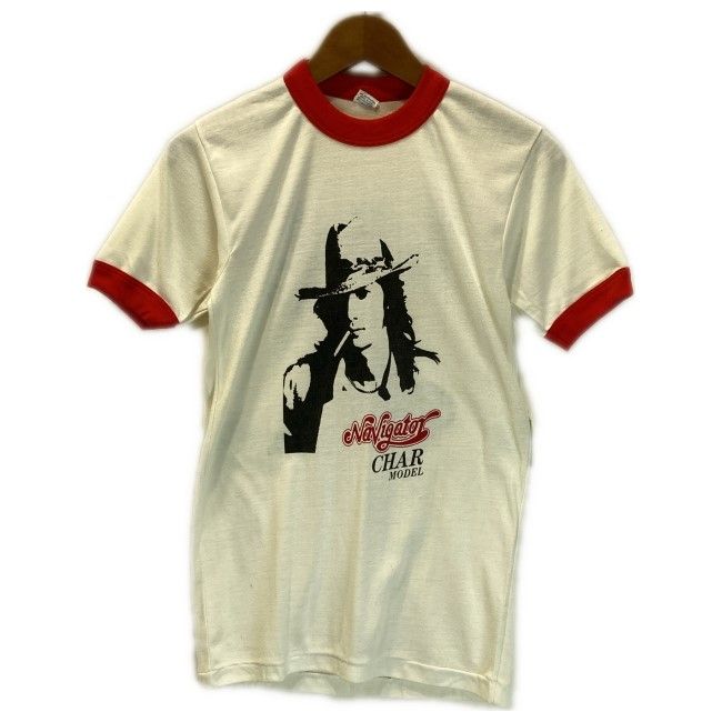 【中古】　PERI　Char　アーティストT　リンガーT　Tシャツ　半袖　シャツ　トップス　クルーネック　両面プリント　シンガーソングライター　古着　/1107
