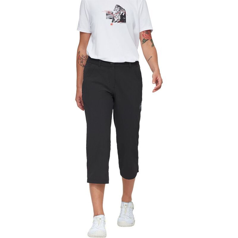 マムート レディース ボトムス ハーフパンツ・ショーツ キャップ Mammut Hiking V Capri Pant Womens Black ブラック
