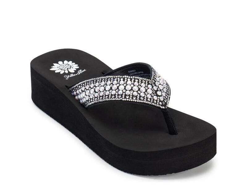 イエローボックス レディース シューズ サンダル Yellow BoxRamsey Wedge Sandal Black ブラック