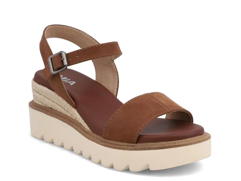 ミア レディース シューズ サンダル MiaOphidia Wedge Sandal Cognac