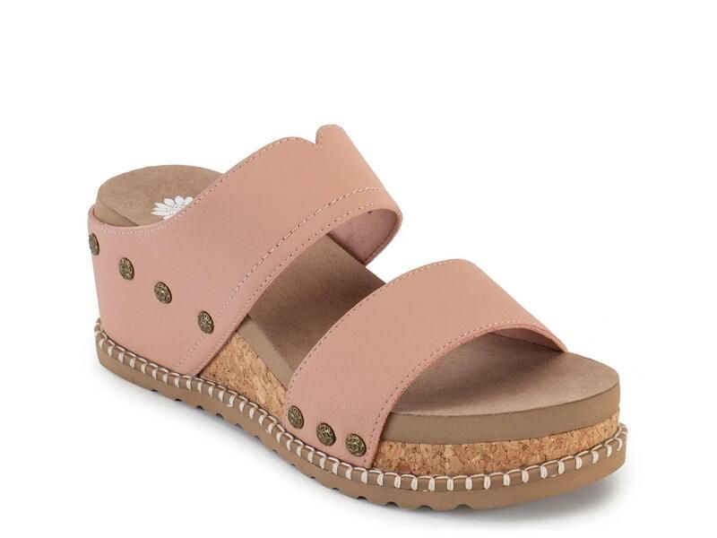 イエローボックス レディース シューズ サンダル Yellow BoxAlamos Wedge Sandal Blush Pink ピンク