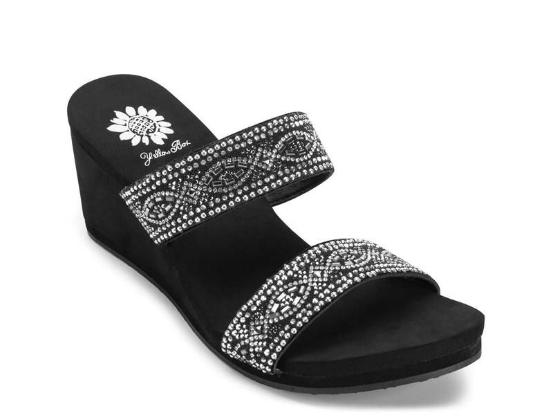 イエローボックス レディース シューズ サンダル Yellow BoxSublime Wedge Sandal Black ブラック