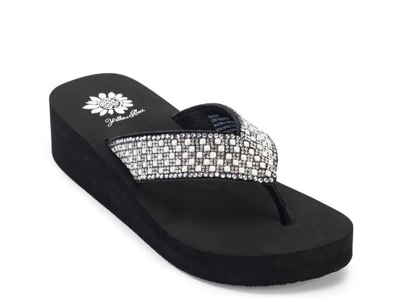 イエローボックス レディース シューズ サンダル Yellow BoxSencha Wedge Sandal Black ブラック