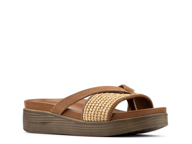 ドナルドプリネール レディース シューズ サンダル Donald PlinerFarrahst Wedge Sandal Saddle