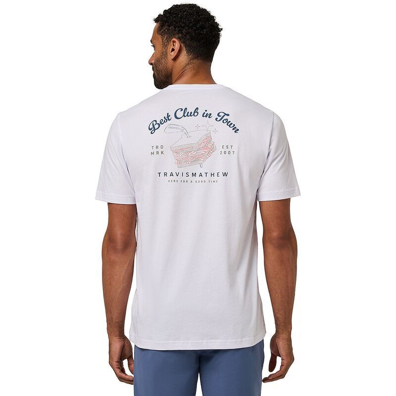 トラビスマヒュー メンズ トップス Tシャツ TravisMathew Founding Member TShirt Mens White ホワイト