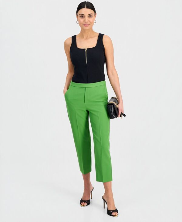アイエヌシー インターナショナル コンセプト レディース ボトムス カジュアルパンツ クロップド INC International Concepts Womens Cropped PullOn Pants Fresh Basil