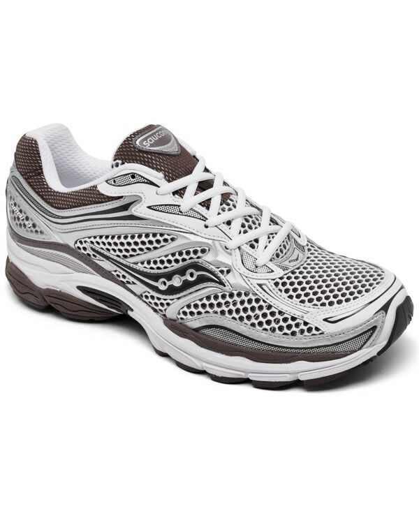 サッカニー レディース シューズ スニーカー Saucony ProGrid Omni 9 Casual Sneakers from Finish Line White Brown ホワイト