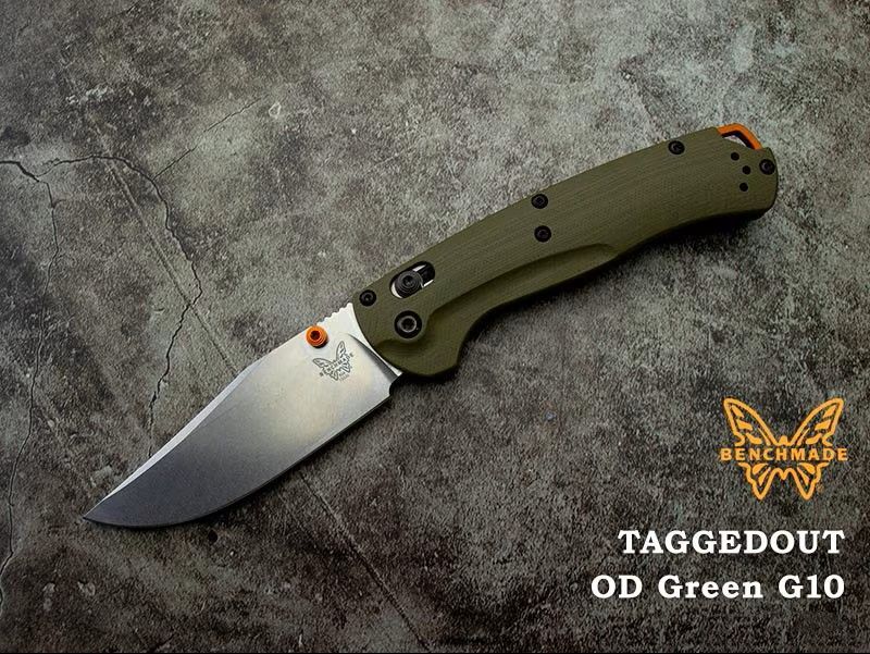 ベンチメイド 15536 タグドアウト 折りたたみナイフ ODグリーン G10 OD Green BENCHMADE TAGGEDOUT