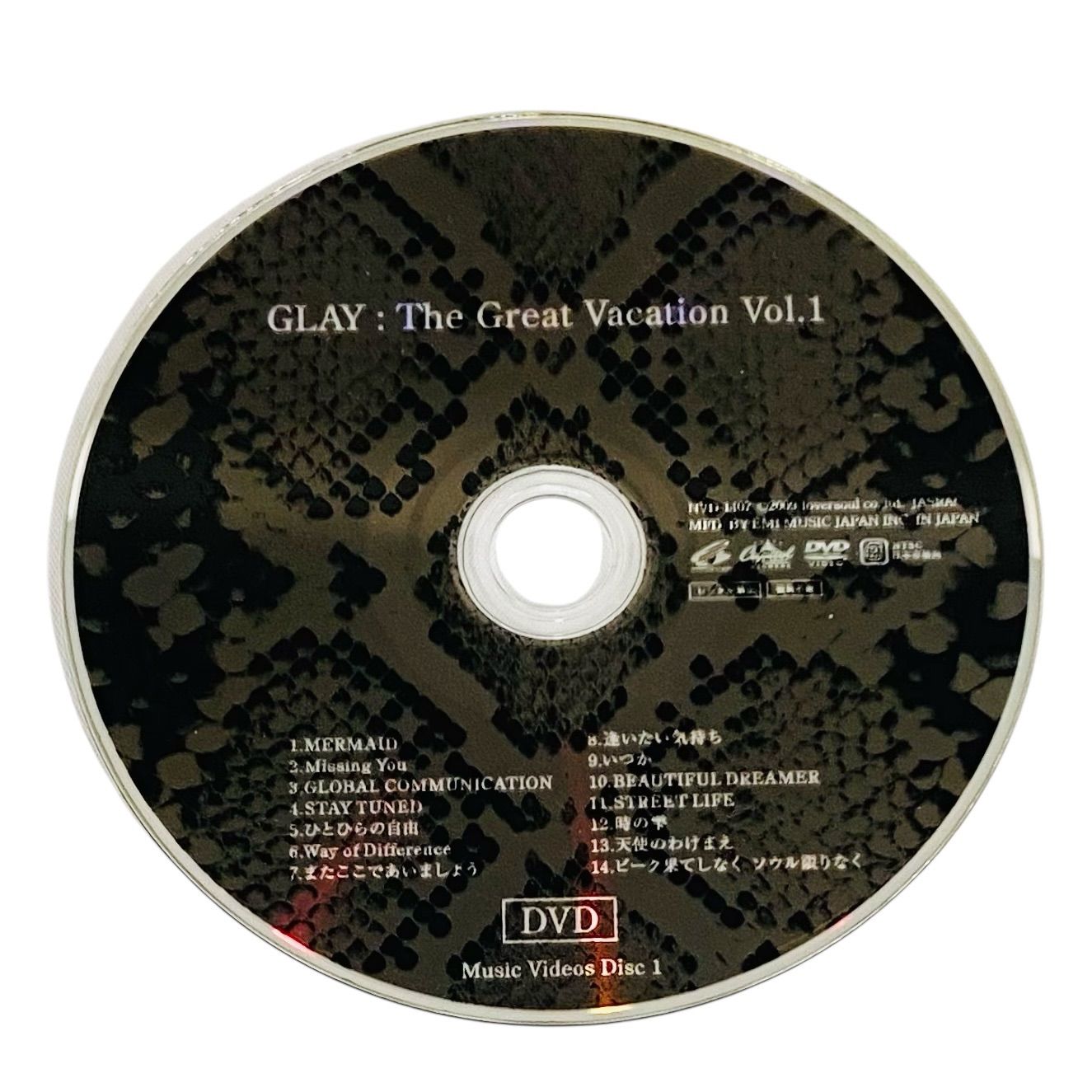 F05256 DVD GLAY The Great Vacation Vol.1 disc 2枚 MUSIC VIDEO EMI