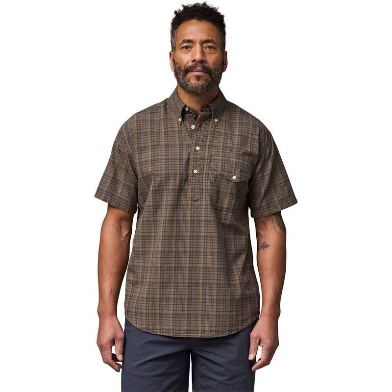 フィルソン メンズ トップス シャツ 半袖 Filson MadrashortSleeve Popover Shirt Mens BrownOlive Plaid オリーブ